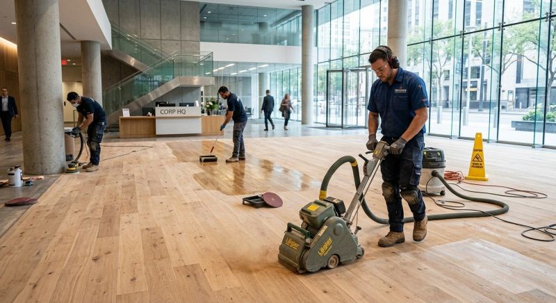 Our team working on Wood Floor Service projects in Surprise, AZ