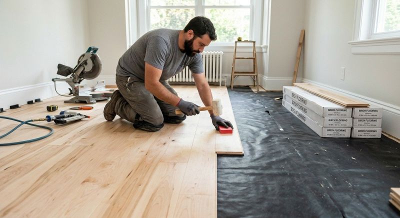 Birch Floor Installation in Surprise, AZ