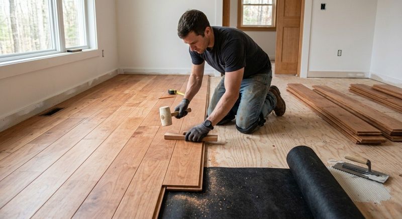 Cherry Floor Installation in Goodyear, AZ