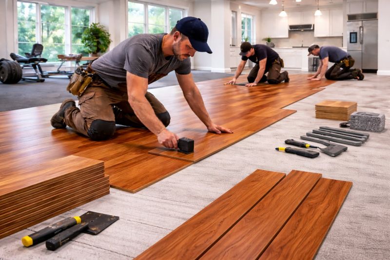 Cherry Floor Installation in Peoria, AZ