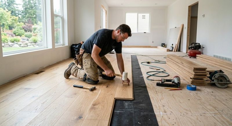 Oak Floor Installation in Morristown, AZ