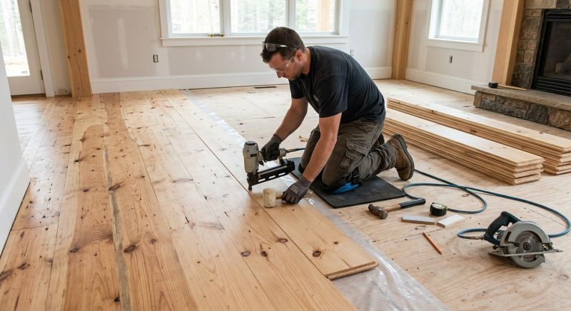 Pine Floor Installation in Surprise, AZ
