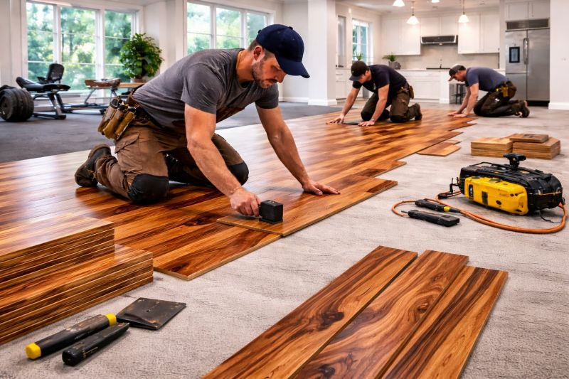Teak Flooring Installation in Surprise, AZ
